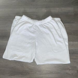 White sweatpants h&m